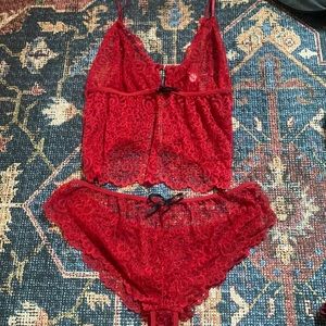 Sexy Red Lingerie Set